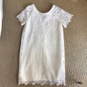 Madewell white lace dress